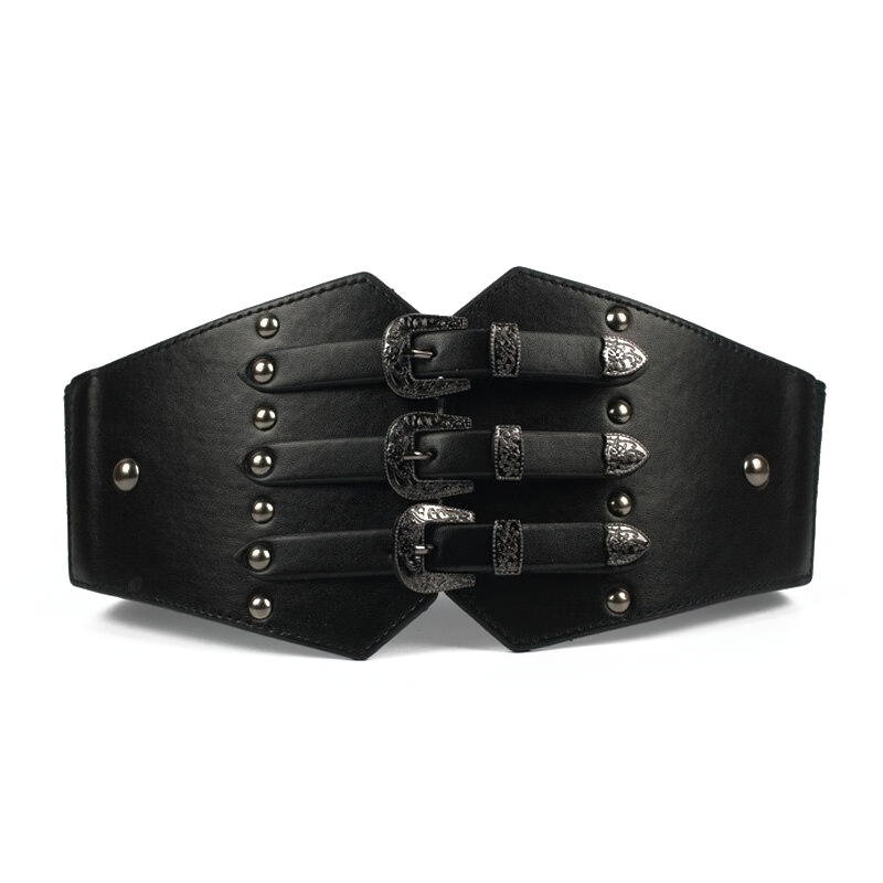 Casual Vintage Elastic Wide Belt For Women / Female Fashion Decorated For Clothing - HARD'N'HEAVY