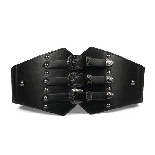 Casual Vintage Elastic Wide Belt For Women / Female Fashion Decorated For Clothing