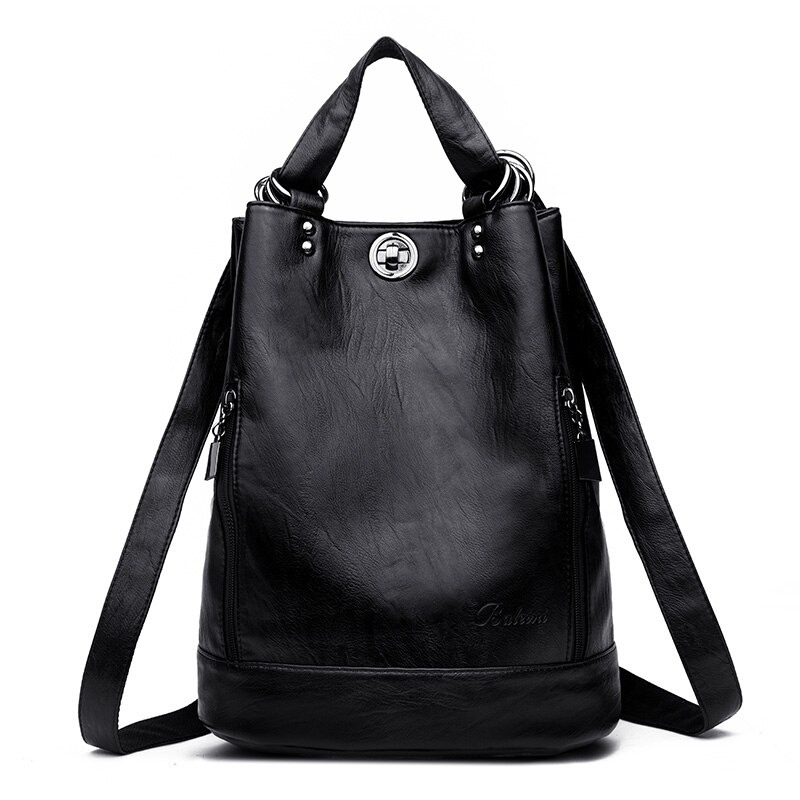 Casual Women's Exquisite Design PU Leather Shoulder Bag / Fashion Capacity Backpack-Bookbag - HARD'N'HEAVY