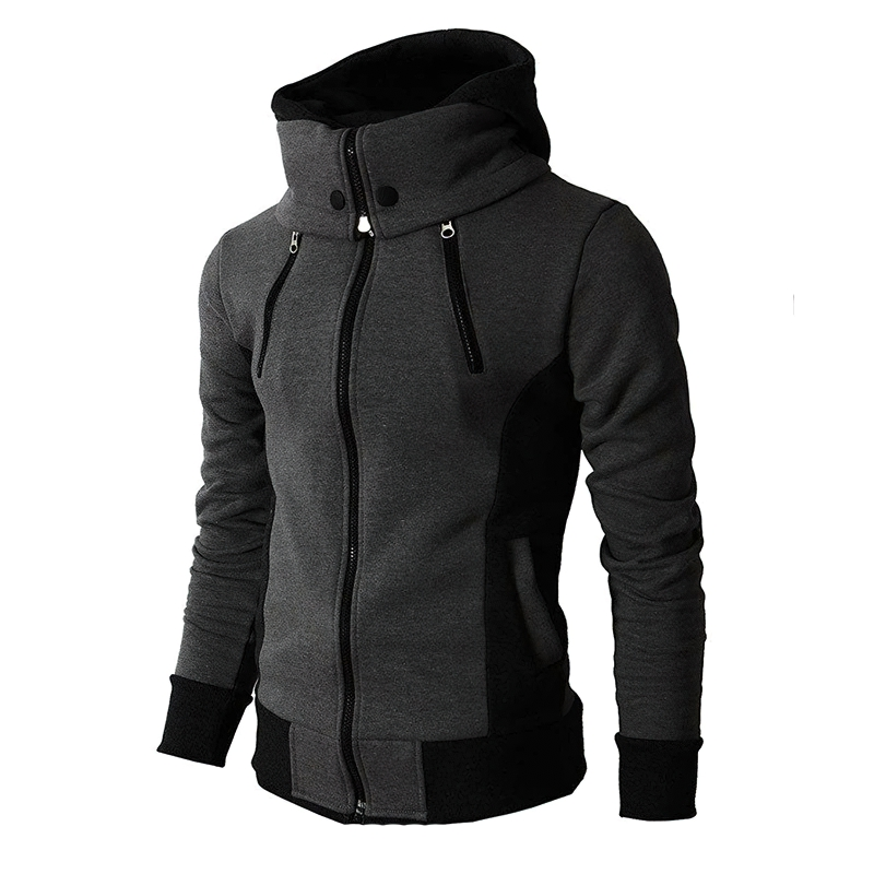 Casual Zipper Men's Hoodie / Fashion Slim Fit Hooded Outwear for Men - HARD'N'HEAVY