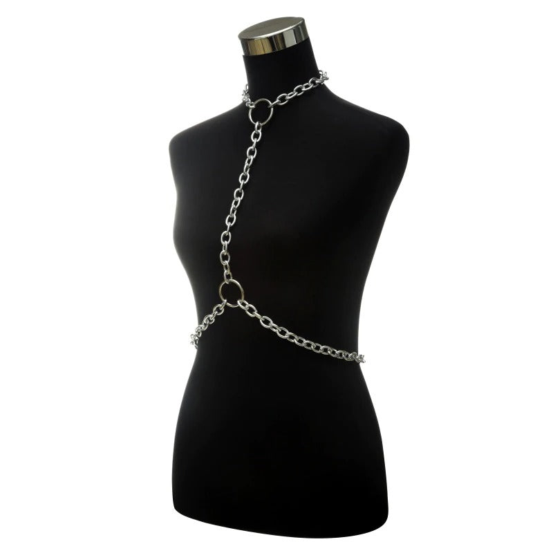 Chain Jewelry Body Harness / Gothic Body Chain Necklace for Women / Sexy Fashion Accessories - HARD'N'HEAVY