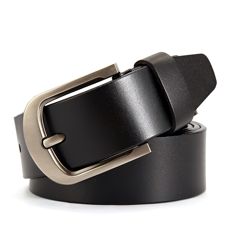 Classic Genuine Leather Belt For Men / Male Cool Cowskin Belt With Metal Buckle - HARD'N'HEAVY