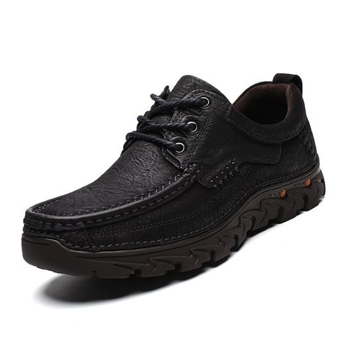 Zapatos clásicos con cordones de cuero genuino para hombres/zapatos masculinos en estilo alternativo