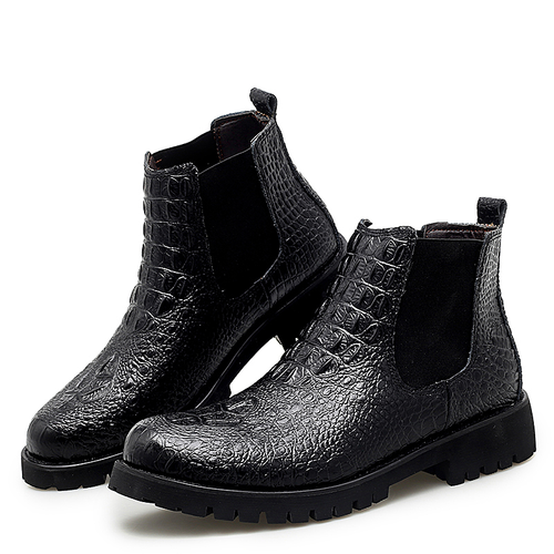 Botines clásicos de cuero de PU para hombre/zapatos cálidos de negocios para hombres
