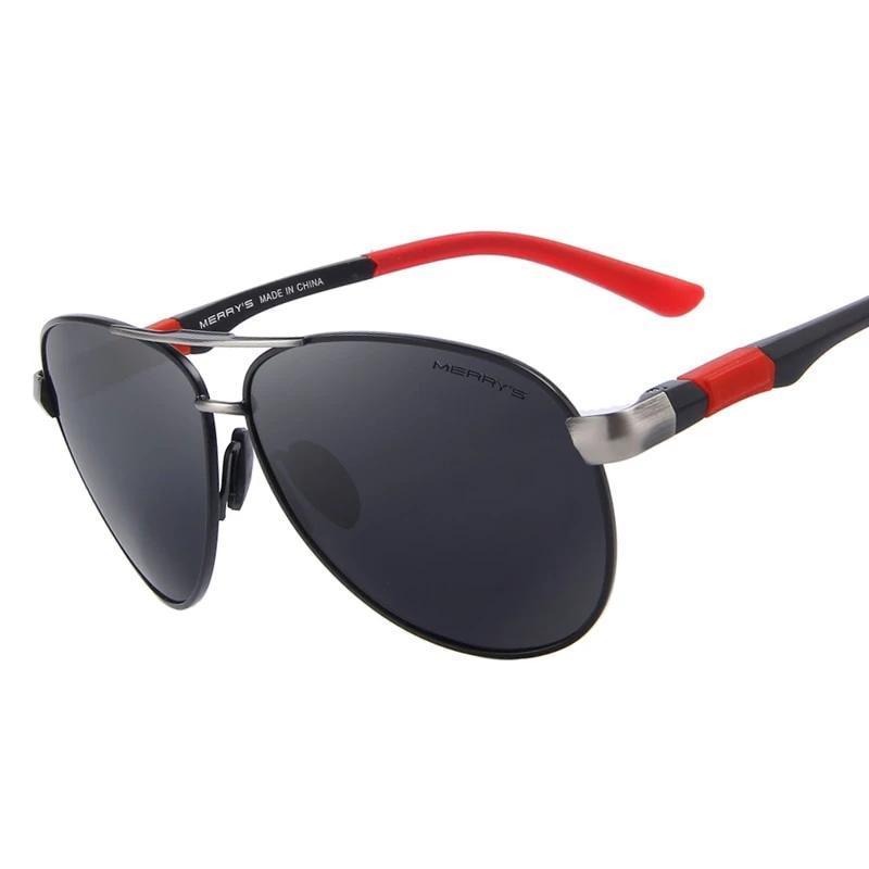 Classic Pilot HD Polarized Sunglasses with alloy frame for stylish driving and aviation adventures.