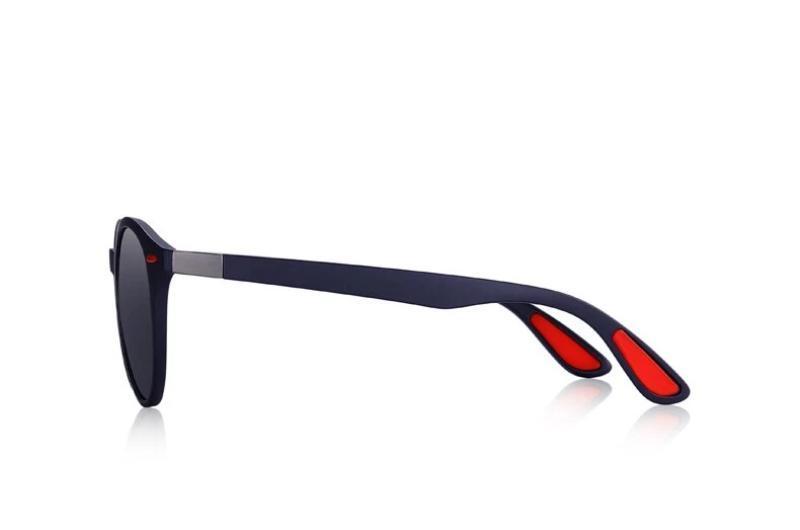 Classic retro polarized sunglasses with UV400 protection and TR90 legs, featuring an oval frame design.