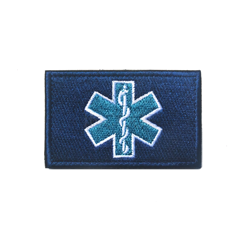 Cool 3D unisex military embroidered patch featuring a medical design in multicolor, perfect for trendy outfits.