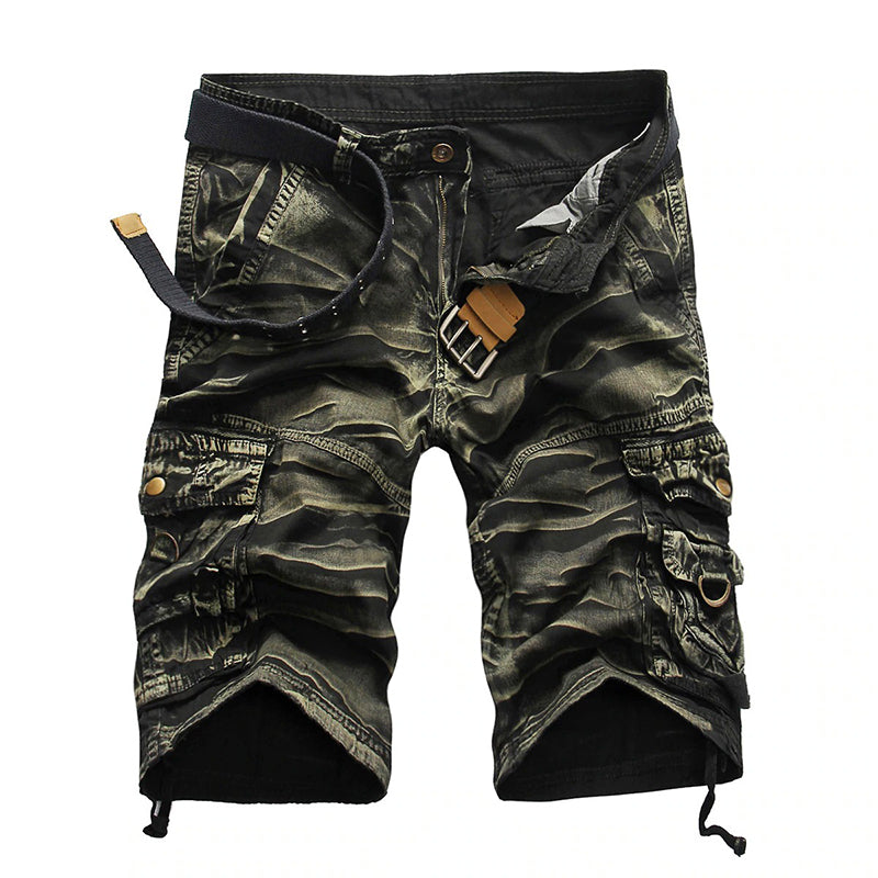 Cool Cargo Rock Style Shorts / Alternative Fashion Cropped Pants / Rave outfits for Men - HARD'N'HEAVY