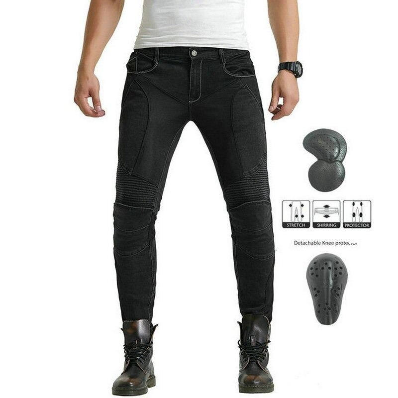 Cool Men's Motorcycle Pants / Biker Protection Pants / Rock Style Jeans For Men - HARD'N'HEAVY
