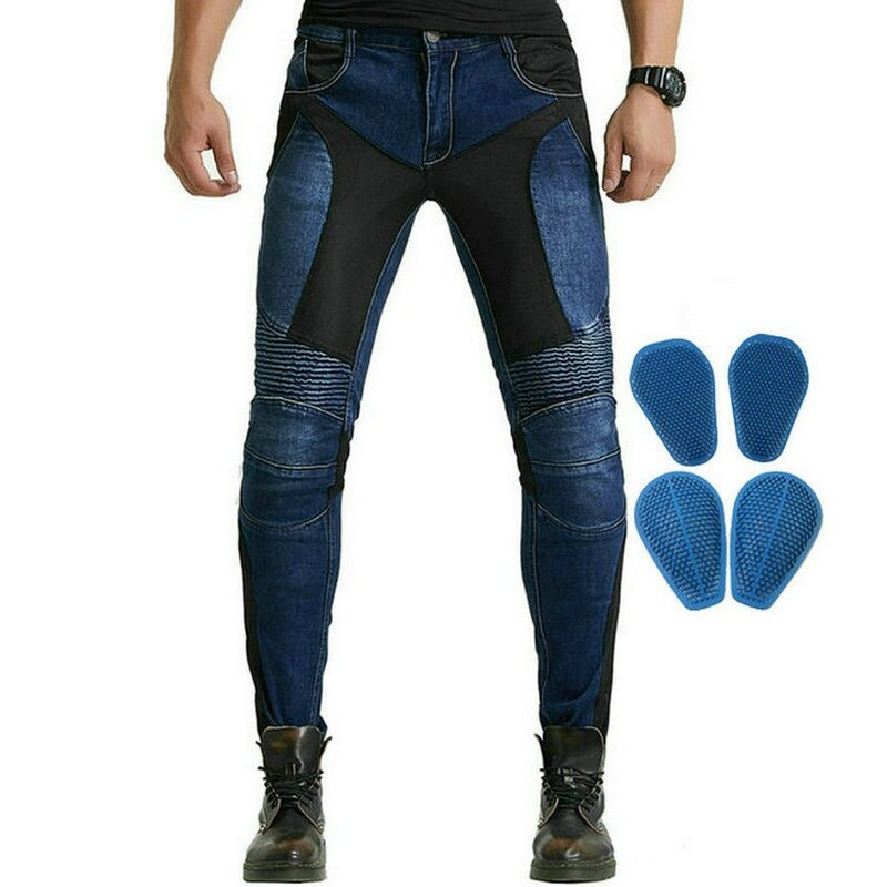 Cool Men's Motorcycle Pants / Biker Protection Pants / Rock Style Jeans For Men - HARD'N'HEAVY