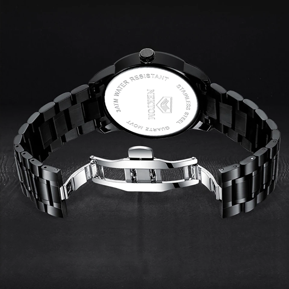 Cool Men's Quartz Watch / Biker Stainless Steel Watch / Vintage Men's Water Resistant Watch - HARD'N'HEAVY