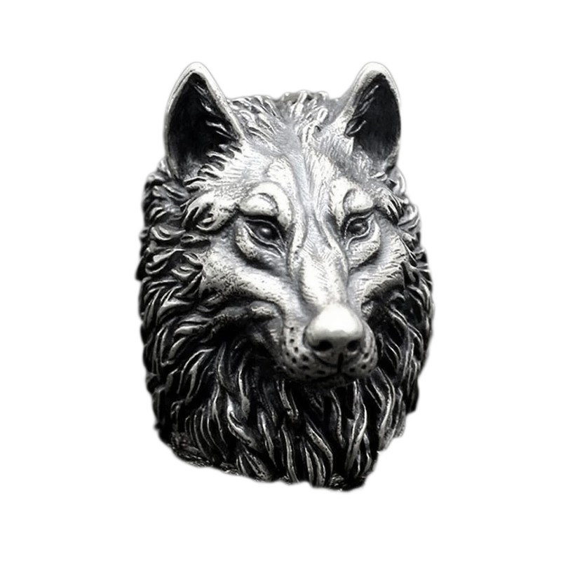 Cool Men's Ring / Wolf Head Gothic Ring / Vintage Style Jewelry - HARD'N'HEAVY