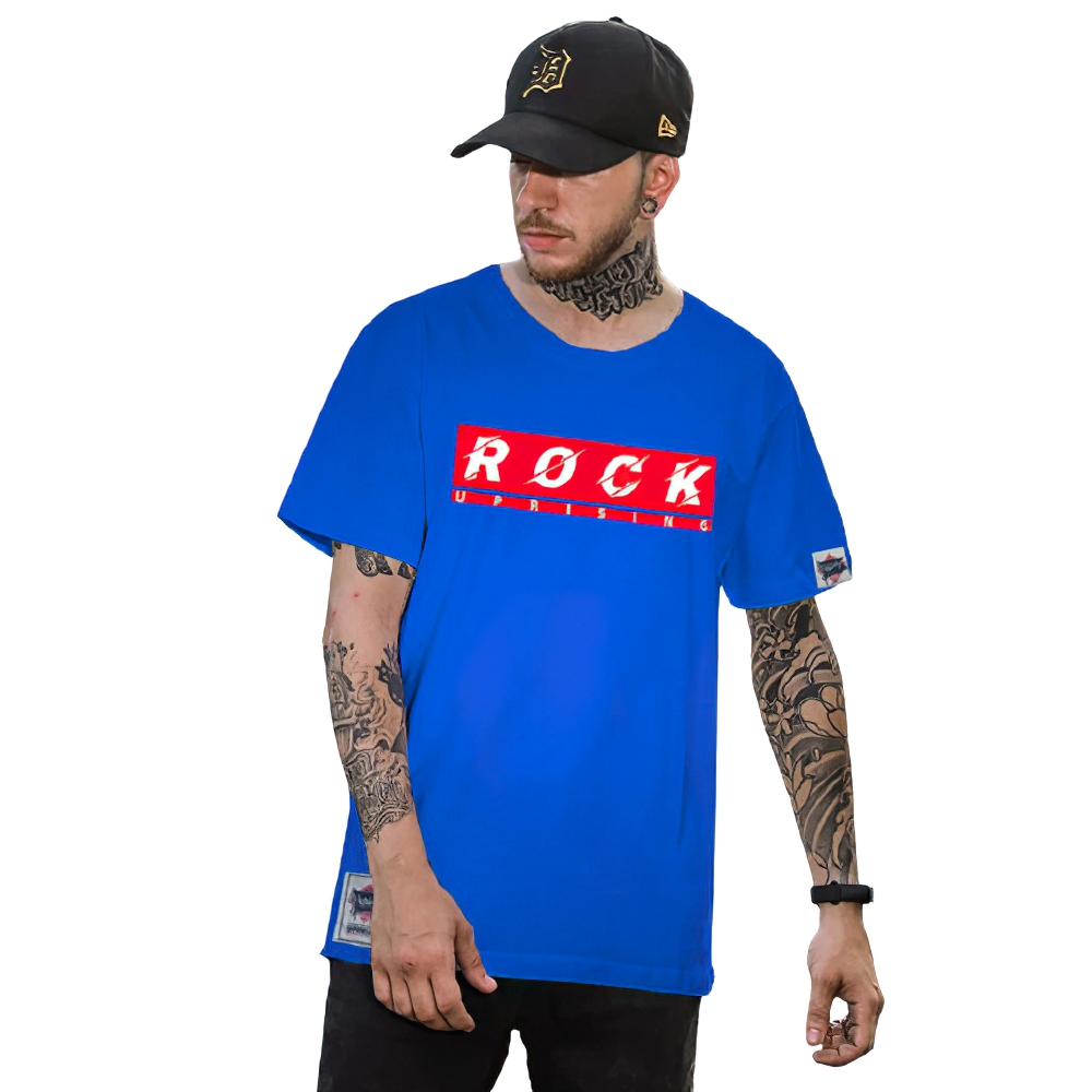 Cool Men's T-Shirt Oversize with Graffiti / Casual Streetwear in Rock Style - HARD'N'HEAVY