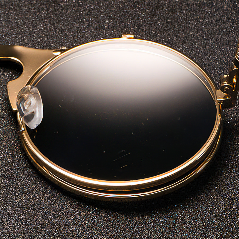 Cool metal round sunglasses for unisex with UV protection and retro style. Perfect for any outfit.