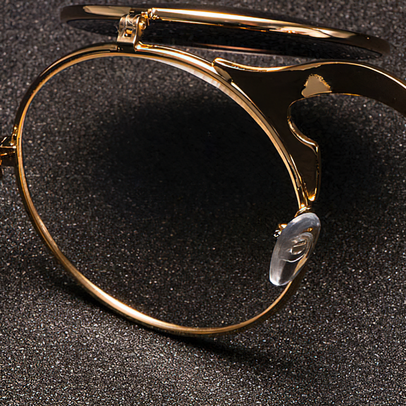 Cool metal round sunglasses showcasing unique frame design and UV protection, perfect for stylish men and women.