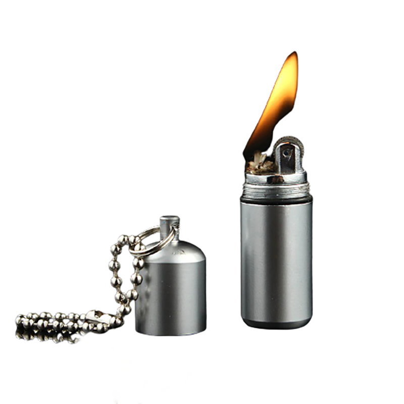 Cool Portable Kerosene Lighter / Metal Alloy Keychain - HARD'N'HEAVY
