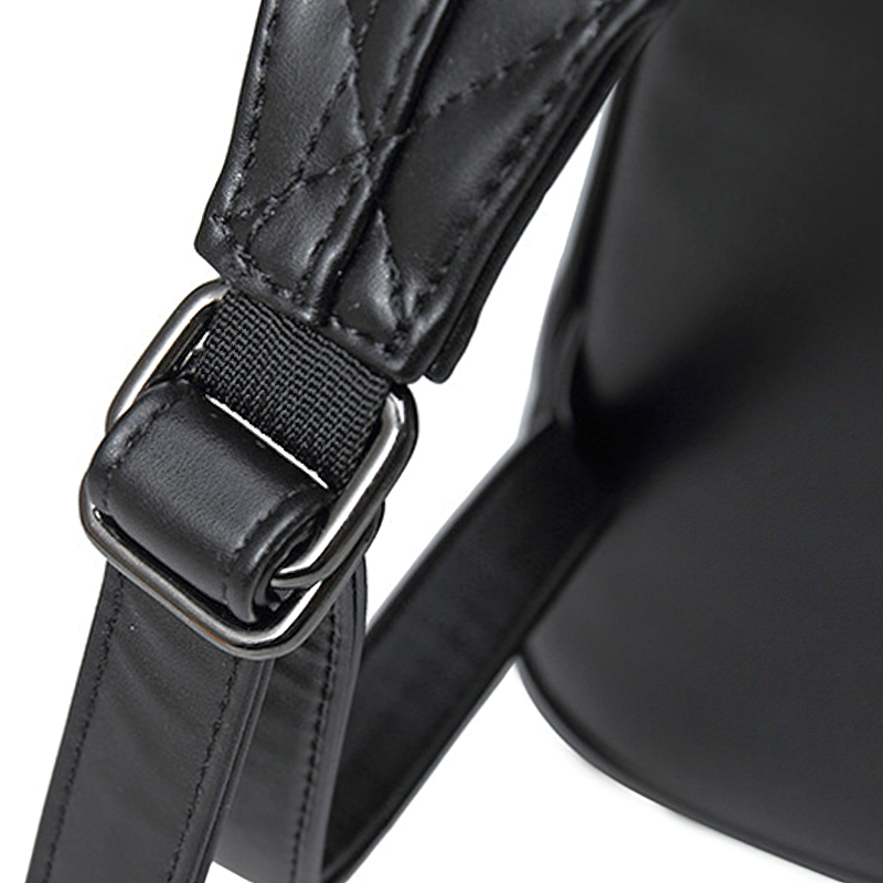 Close-up of the stylish buckle on the Cool Waterproof Backpack, showcasing its durable strap design.