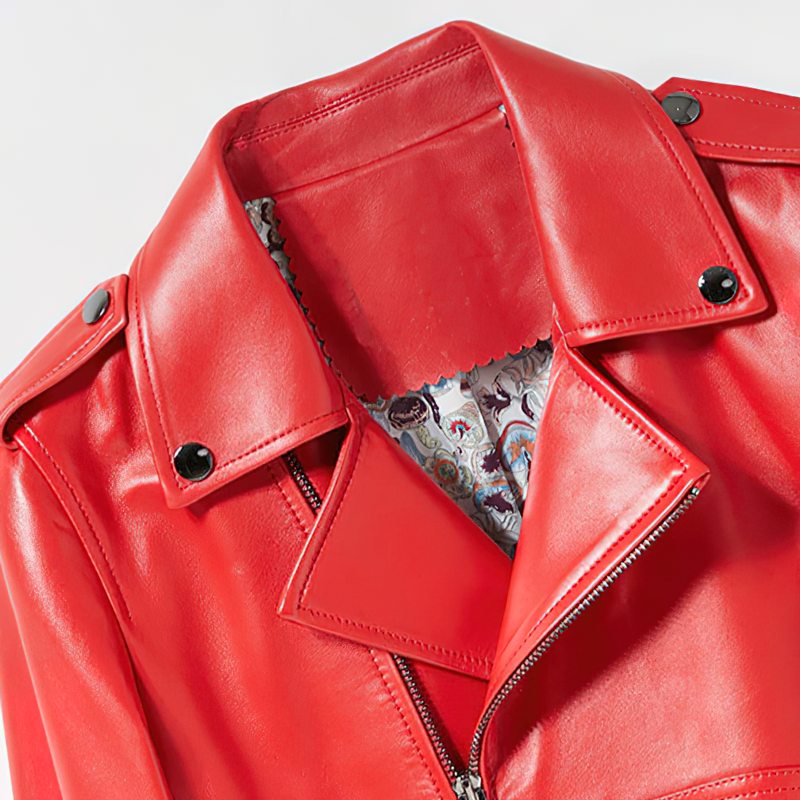 Cool Women's Faux Leather Fitted Jacket / Female Rock Style Short Jacket - HARD'N'HEAVY