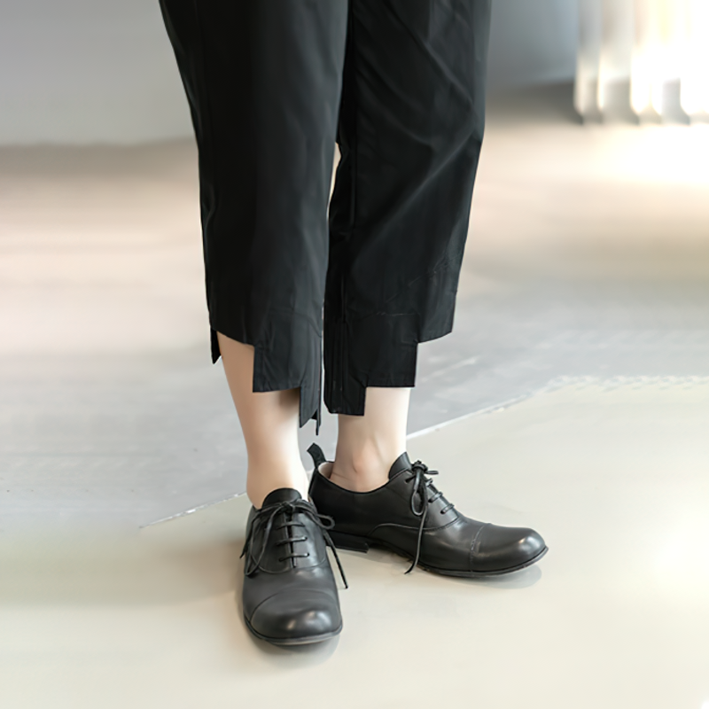 Cool Women's High Waist Black Pants / Female Alternative Style Trousers - HARD'N'HEAVY