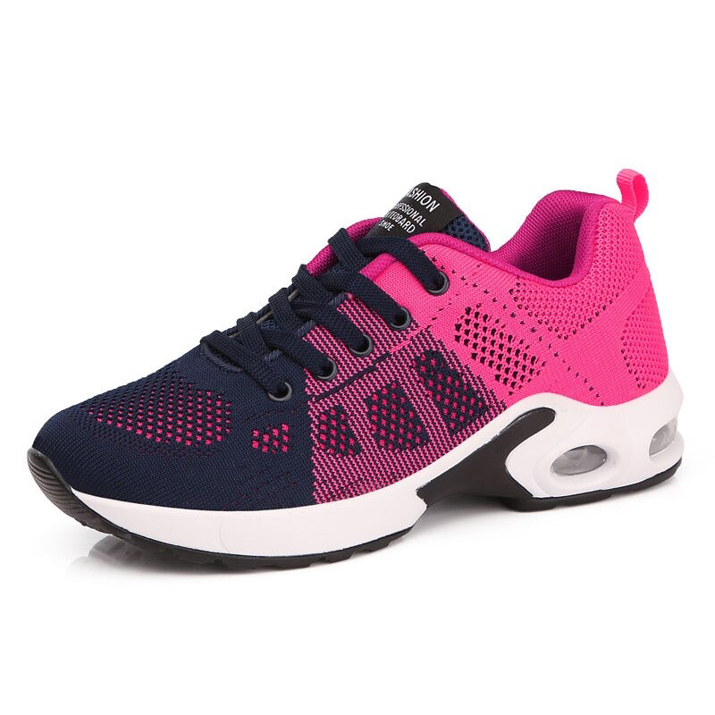 Cool Women's Lace-Up Sneakers / Fashion Round Toe Mesh Shoes - HARD'N'HEAVY