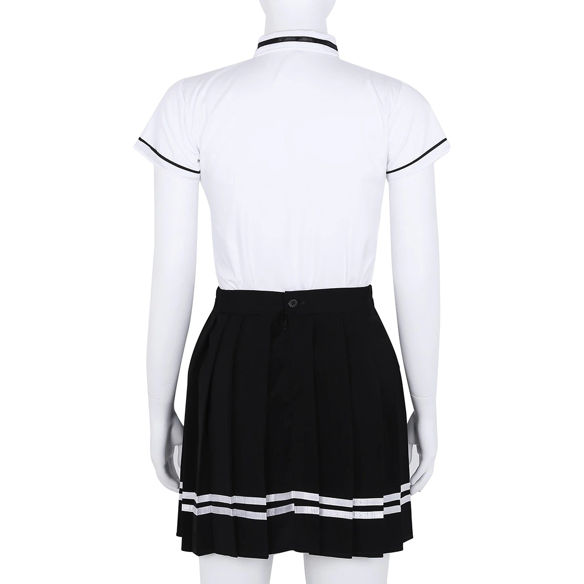Costume Cosplay for Women / Uniform School Girl with Short Sleeve / Polyester Miniskirt - HARD'N'HEAVY