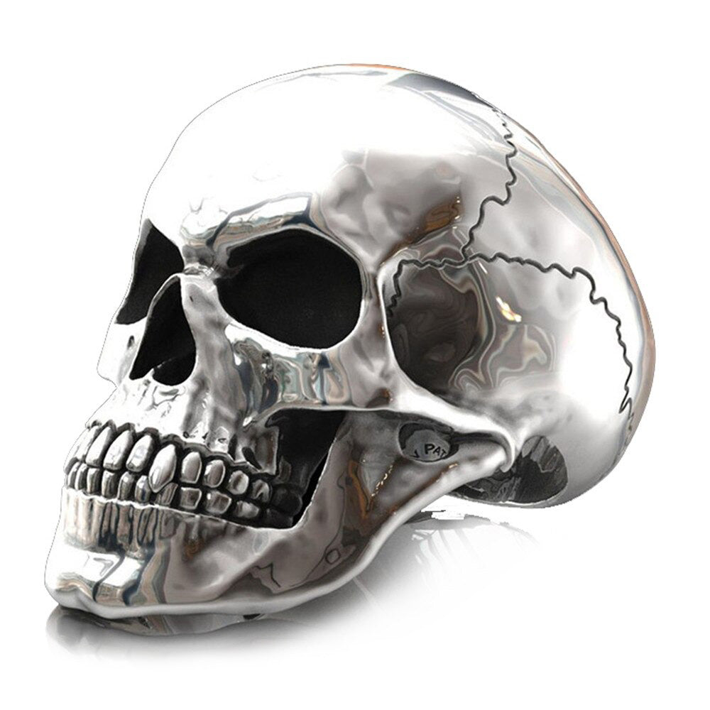 Cracked Skull Head Vintage Rock Style Rings / Skull Jewelry for Men & Women - HARD'N'HEAVY