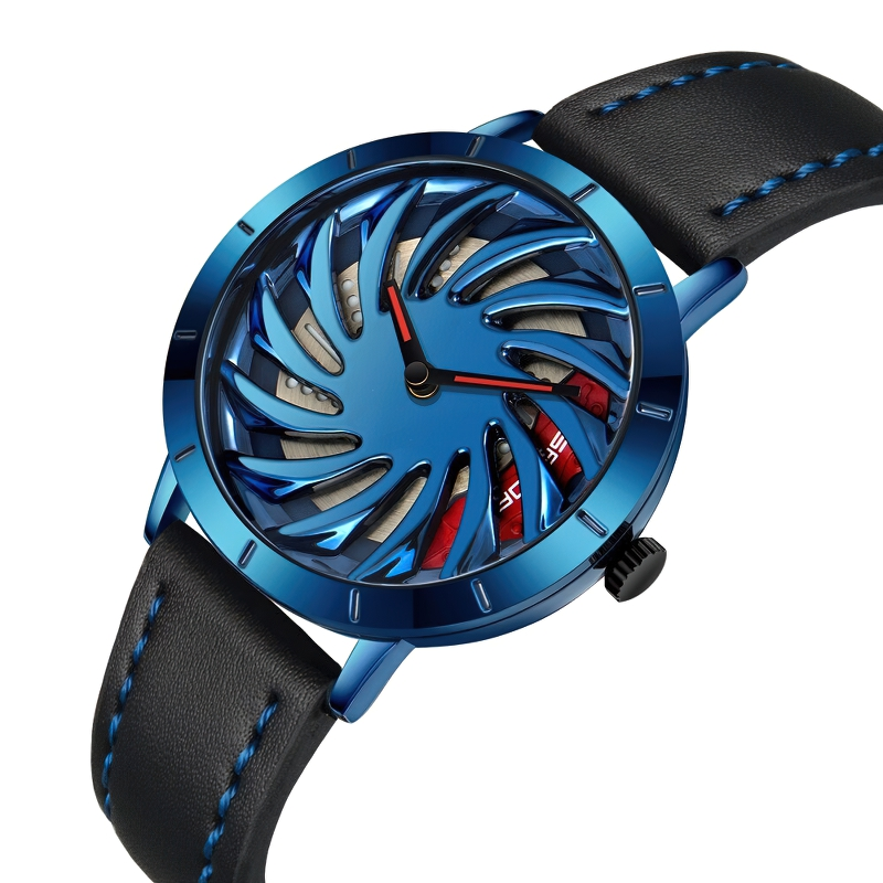 Creative Watch Of Spinning Wheel Design For Men / Fashion Quartz Interactive Accessories - HARD'N'HEAVY