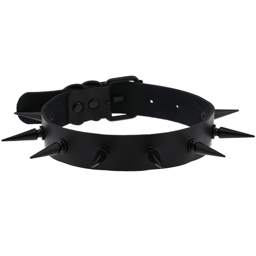 Dark Witch's Spiked Choker Collar / Gothic Style Accessories for Men and Women - HARD'N'HEAVY