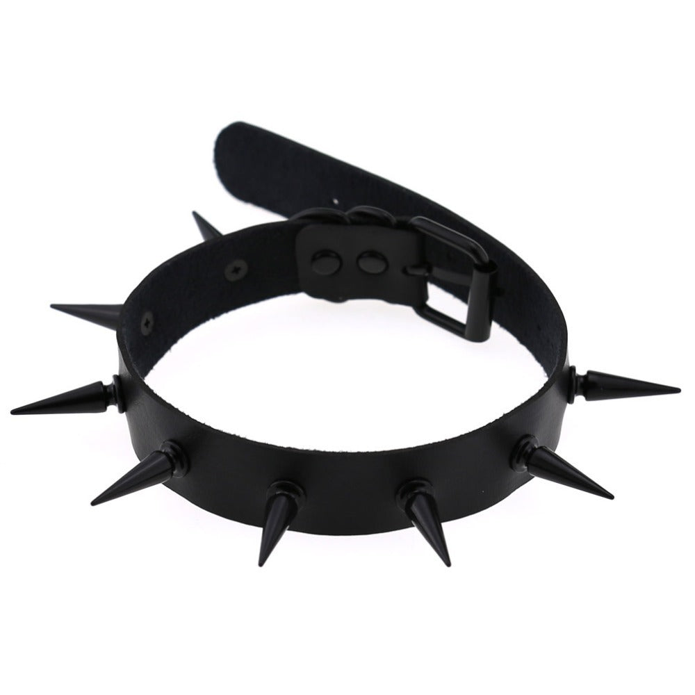 Dark Witch's Spiked Choker Collar / Gothic Style Accessories for Men and Women - HARD'N'HEAVY
