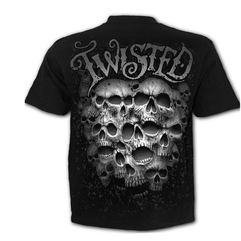 Death Design T-shirt / Men Heavy-Metal Skull / Rock Style 3D printed Streetwear G06 - HARD'N'HEAVY