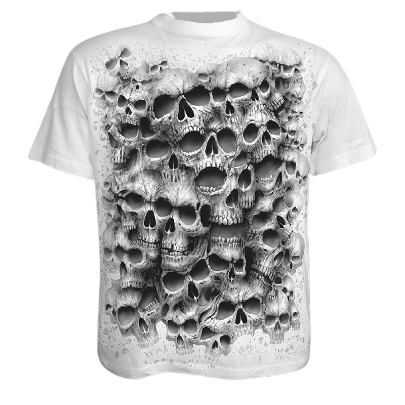 Death Design T-shirt / Men Heavy-Metal Skull / Rock Style 3D printed Streetwear G06 - HARD'N'HEAVY