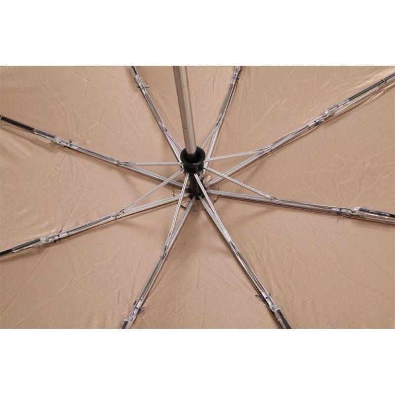 Underneath view of the Devil Skull Handle Umbrella showing its sturdy frame and folding design for windproof protection.