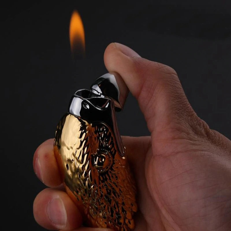 Eagle Head Free Fire Gas Lighter For Men / Creative Personality Metal Inflatable Lighter - HARD'N'HEAVY