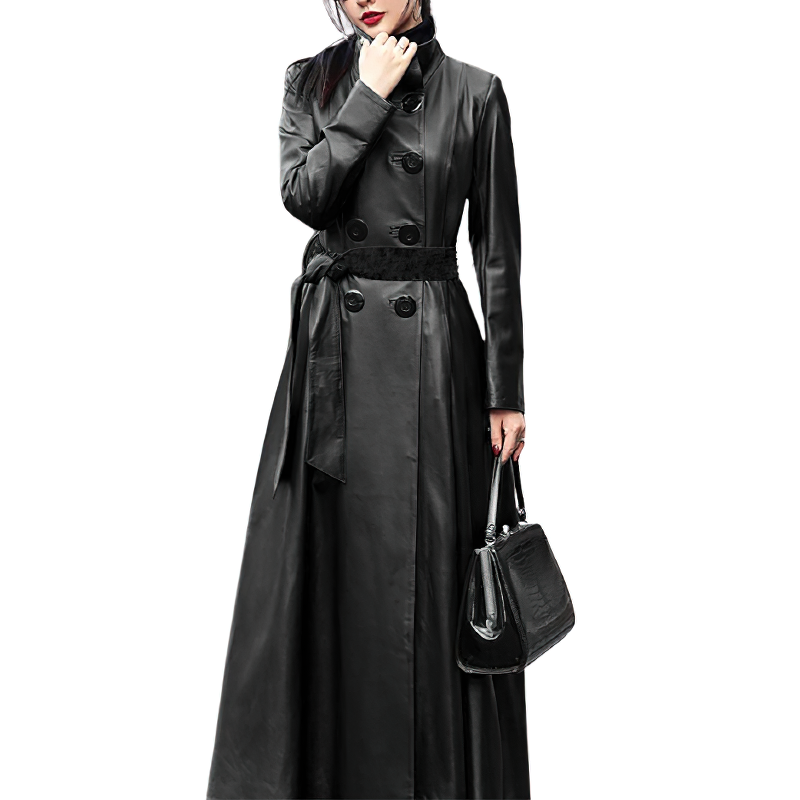 Elegant Luxury Autumn Trench coat for Women / Ladies Double Breasted coats with Long Sleeve - HARD'N'HEAVY
