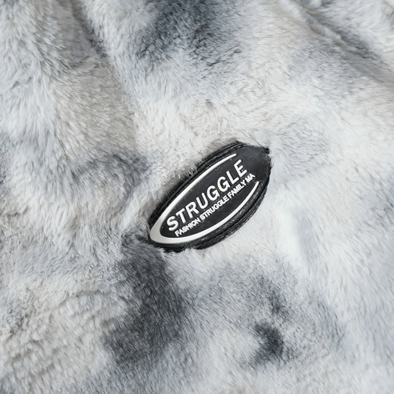 Elegant Zipper Warm Fur Coats with Adjustable Hem / Casual Faux Fur Female Jacket