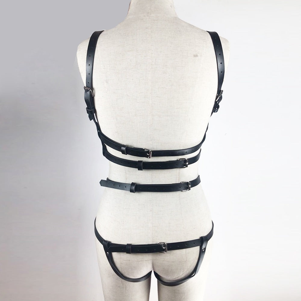 Erotic Queen BDSM Body Harness / Garter Belt Suspenders