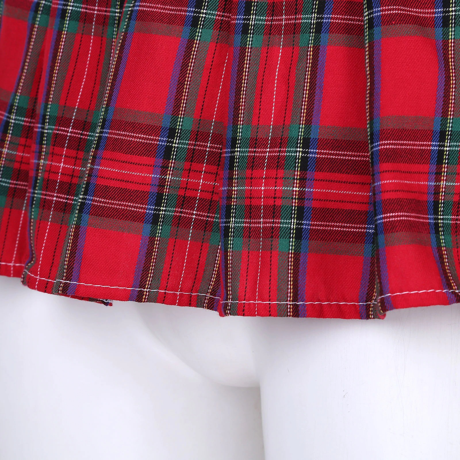 Erotic Women's Plaid Mini Skirt of Ruffle / Hot Female Miniskirts - HARD'N'HEAVY