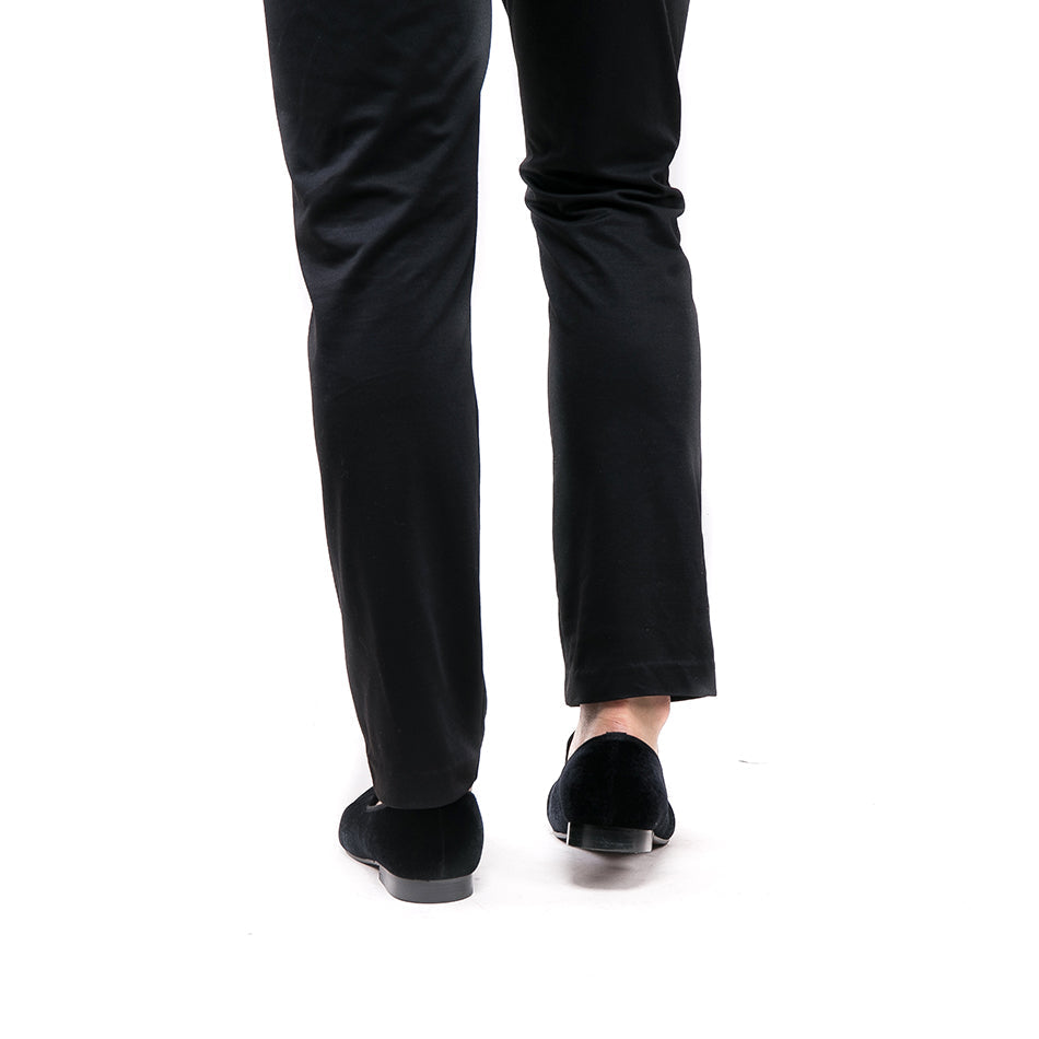 Exclusive Men Skull Buckle Rock Style Velvet Loafers / Rock and Roll outfits for guys - HARD'N'HEAVY