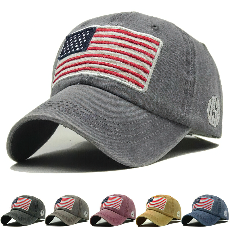 Fashion Baseball Caps for Men and Women / Classic American Flag Casual Sun Visor Cap - HARD'N'HEAVY