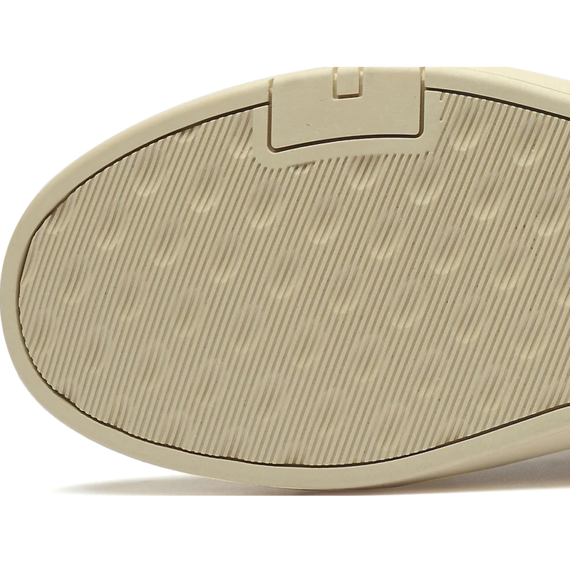 Bottom view of comfortable classic suede boots for men, showcasing rubber sole design and texture.