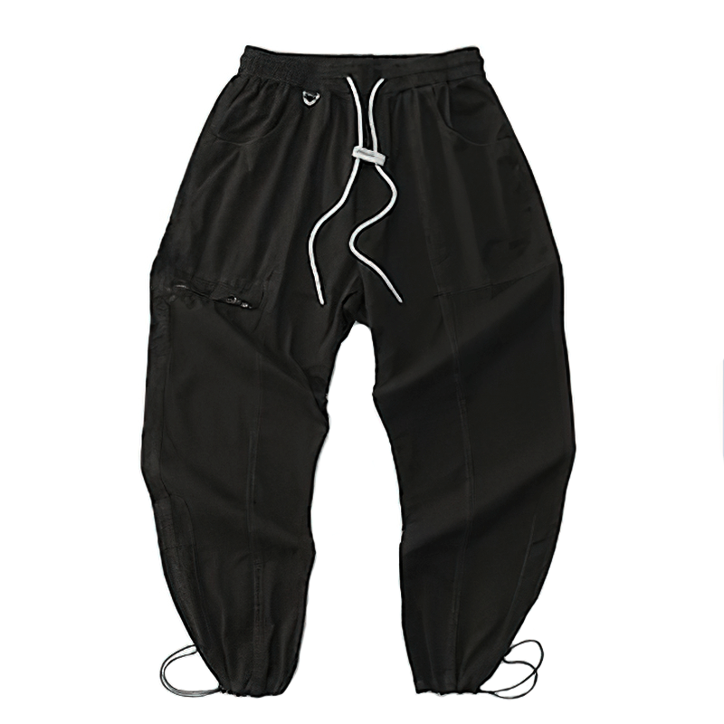 Fashion Comfortable Drawstring Harem Pants / Casual Elastic Waist Cargo Pants