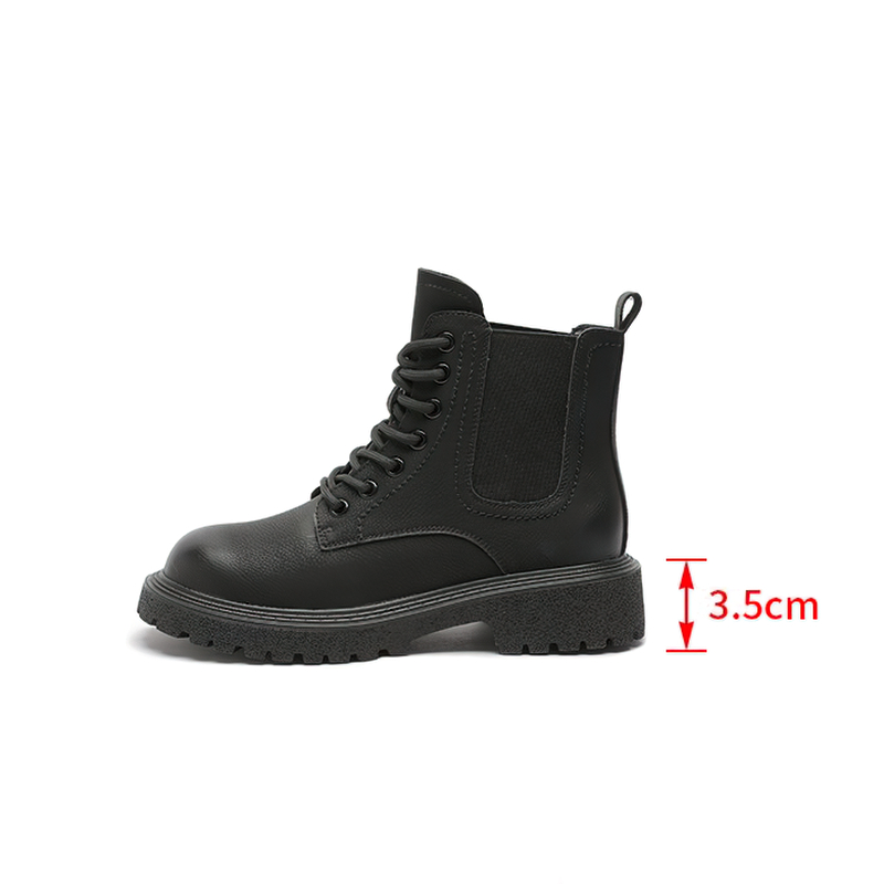 Fashion Comfortable PU Leather Women's Boots / Thick Bottom Female Ankle Boots - HARD'N'HEAVY