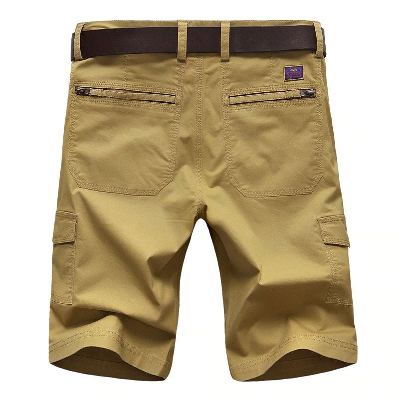 Fashion Cotton Men's Cargo Shorts / Straight Loose Shorts with Pockets - HARD'N'HEAVY