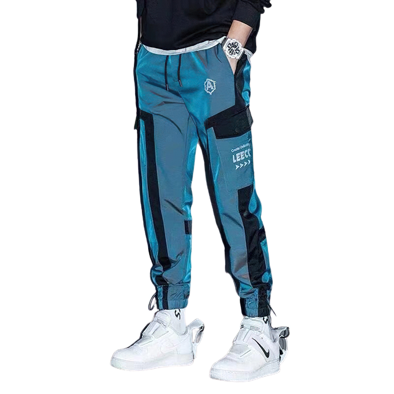 Fashion Cuffs Pants For Men / Casual Streetwear Clothing With Multi Pockets - HARD'N'HEAVY