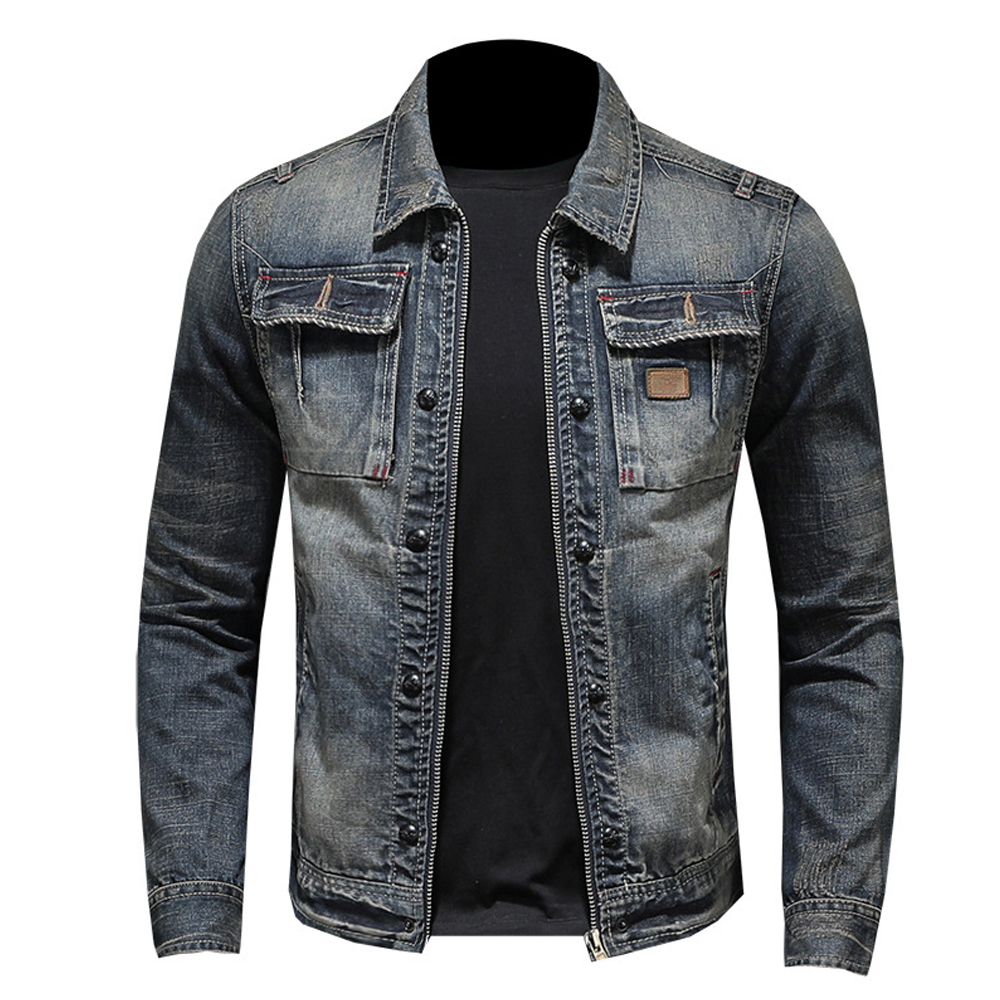 Men Comfortable Full Sleeve Breathable Light Blue Casual Denim Jackets  Decoration Material: Ribbons at Best Price in Ahmedabad | Meetas Exports