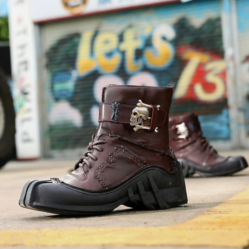 Gothic Steampunk Mid Calf Boots main image 0