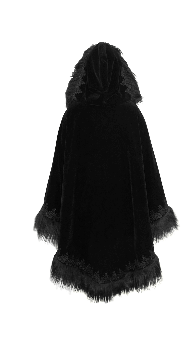 Fashion Hooded Cloak for Women / Comfortable Warm Loose Cloak in Gothic Style - HARD'N'HEAVY