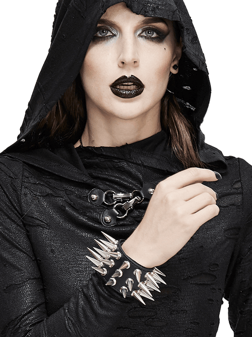 Fashion Leather Bracelet with Spikes for Men & Women / Hand Accessory