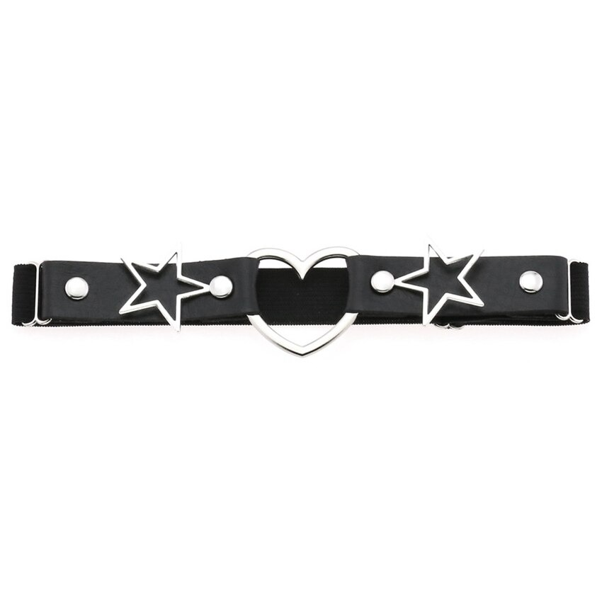 Fashion Leg Strap Belt Of Heart And Star / Rock Style / Thigh Harness Accessories - HARD'N'HEAVY