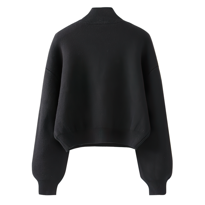 Fashion Long Sleeve Women's Sweater / Turtleneck Hollow Out Chain Streetwear - HARD'N'HEAVY